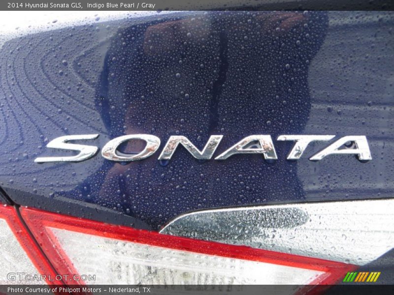 Indigo Blue Pearl / Gray 2014 Hyundai Sonata GLS