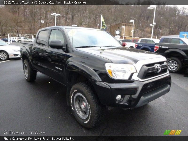 Black / Graphite 2012 Toyota Tacoma V6 Double Cab 4x4