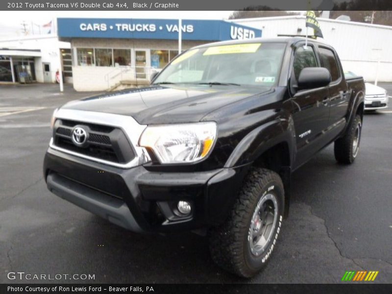 Black / Graphite 2012 Toyota Tacoma V6 Double Cab 4x4