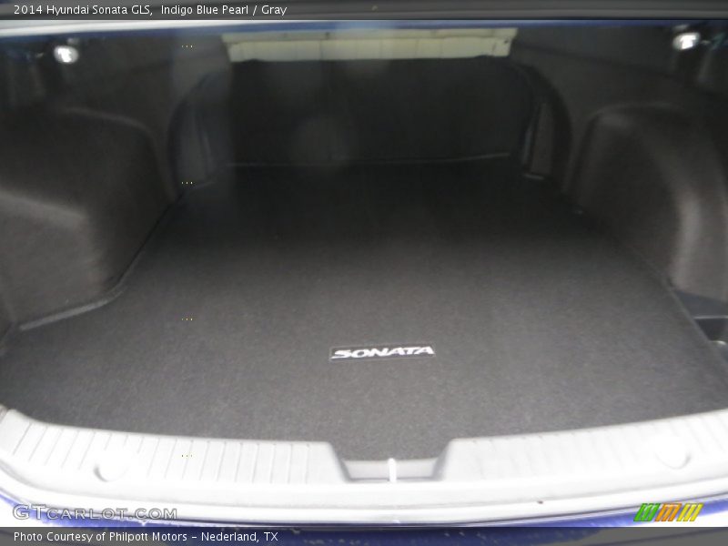 Indigo Blue Pearl / Gray 2014 Hyundai Sonata GLS
