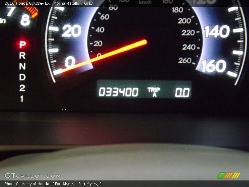 Mocha Metallic / Gray 2010 Honda Odyssey EX