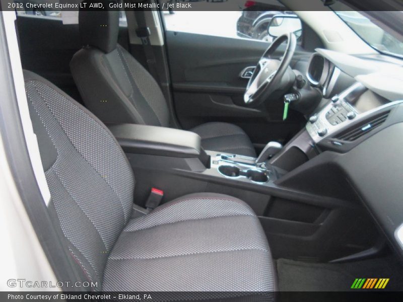 Gold Mist Metallic / Jet Black 2012 Chevrolet Equinox LT AWD