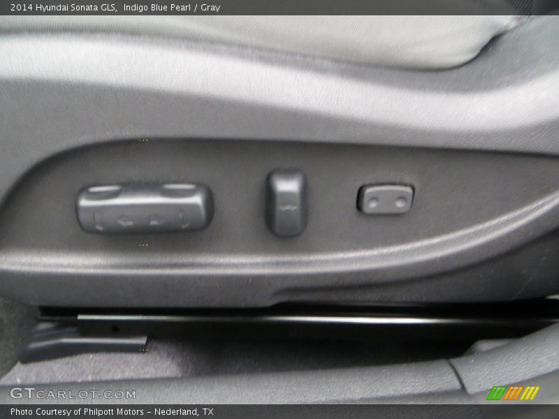 Indigo Blue Pearl / Gray 2014 Hyundai Sonata GLS