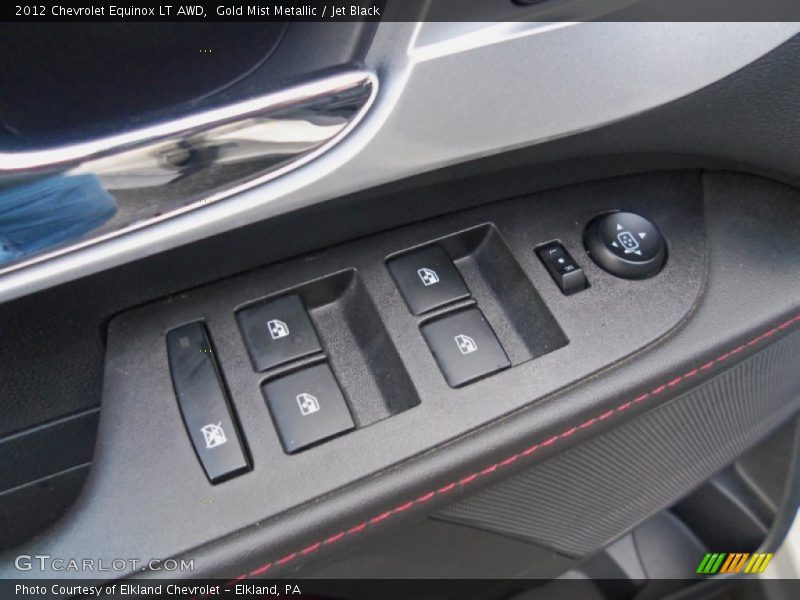 Gold Mist Metallic / Jet Black 2012 Chevrolet Equinox LT AWD