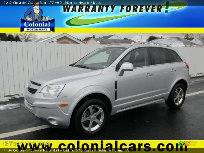 Silver Ice Metallic / Black 2012 Chevrolet Captiva Sport LTZ AWD