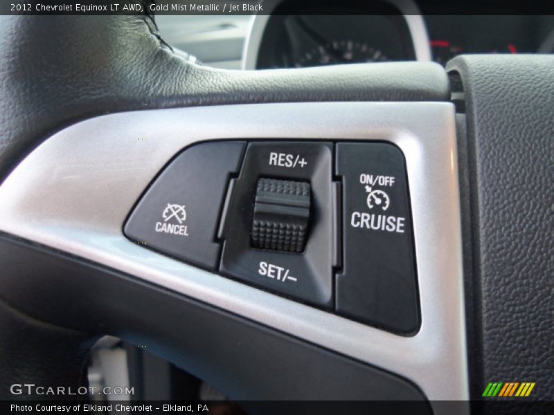 Gold Mist Metallic / Jet Black 2012 Chevrolet Equinox LT AWD