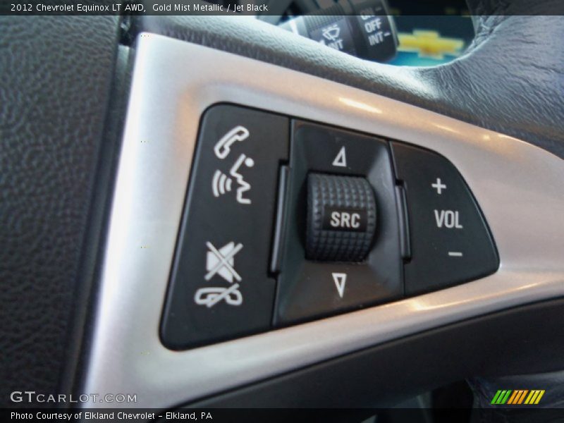 Gold Mist Metallic / Jet Black 2012 Chevrolet Equinox LT AWD