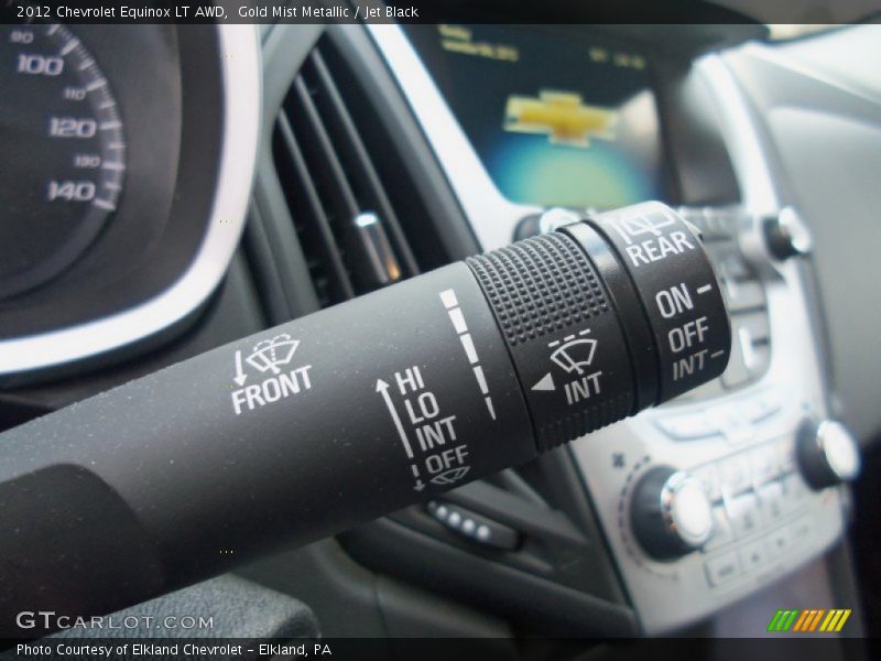 Gold Mist Metallic / Jet Black 2012 Chevrolet Equinox LT AWD