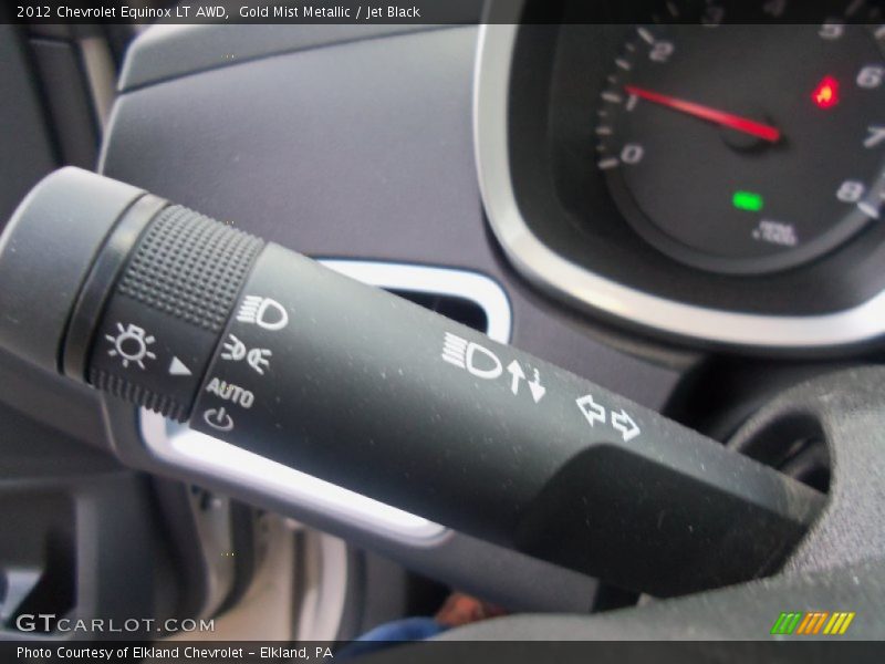 Gold Mist Metallic / Jet Black 2012 Chevrolet Equinox LT AWD