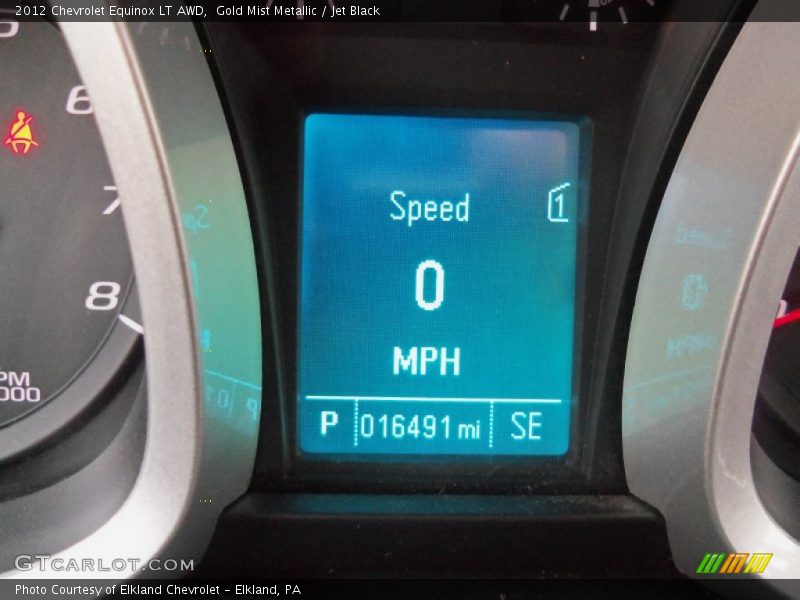 Gold Mist Metallic / Jet Black 2012 Chevrolet Equinox LT AWD
