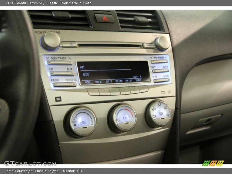 Classic Silver Metallic / Ash 2011 Toyota Camry SE