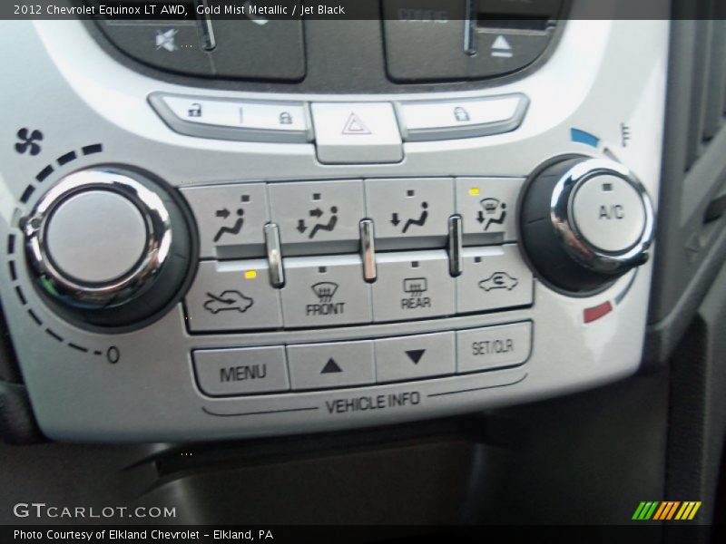 Gold Mist Metallic / Jet Black 2012 Chevrolet Equinox LT AWD