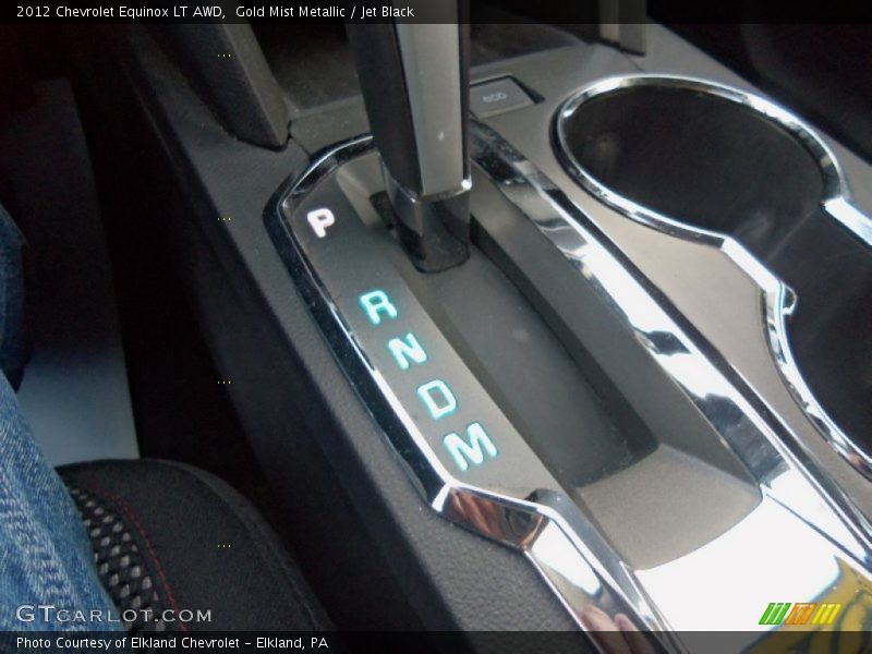 Gold Mist Metallic / Jet Black 2012 Chevrolet Equinox LT AWD