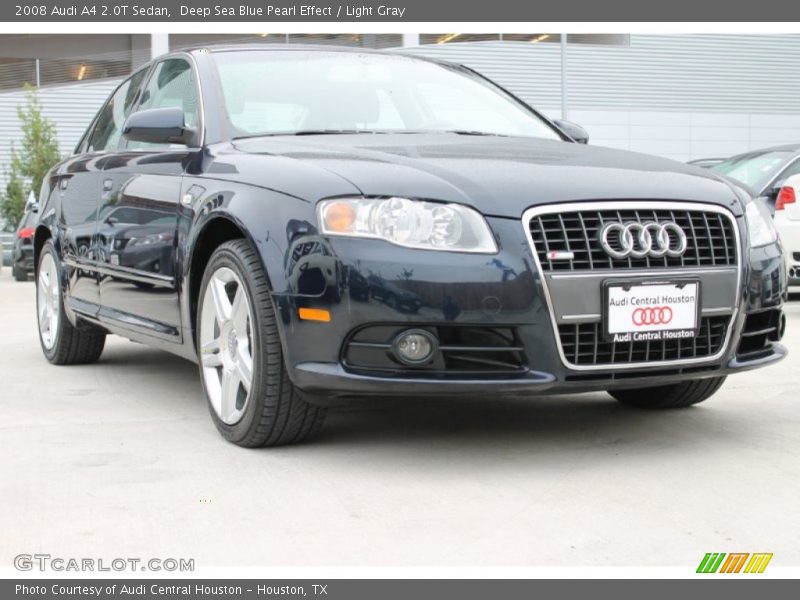 Deep Sea Blue Pearl Effect / Light Gray 2008 Audi A4 2.0T Sedan