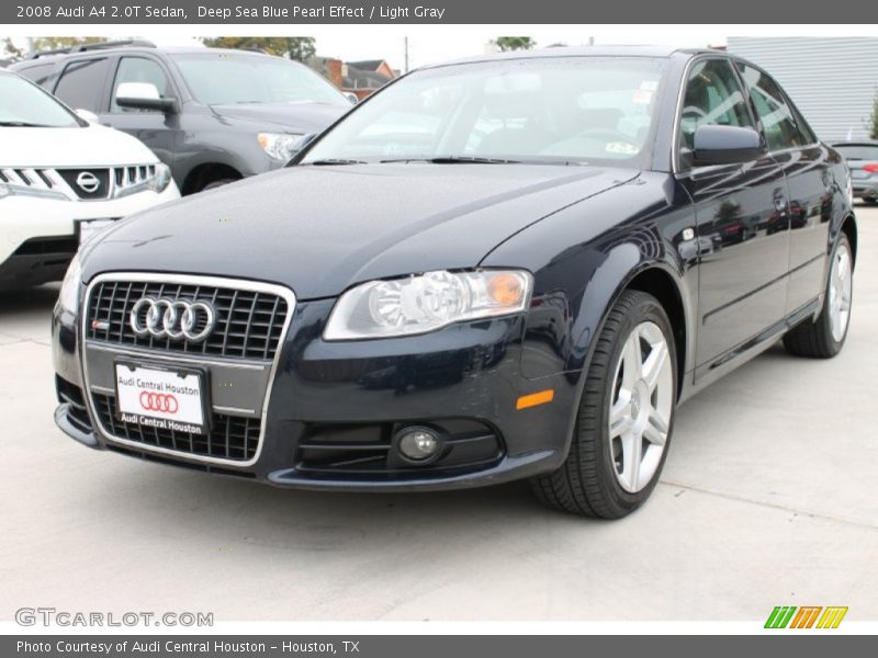 Deep Sea Blue Pearl Effect / Light Gray 2008 Audi A4 2.0T Sedan