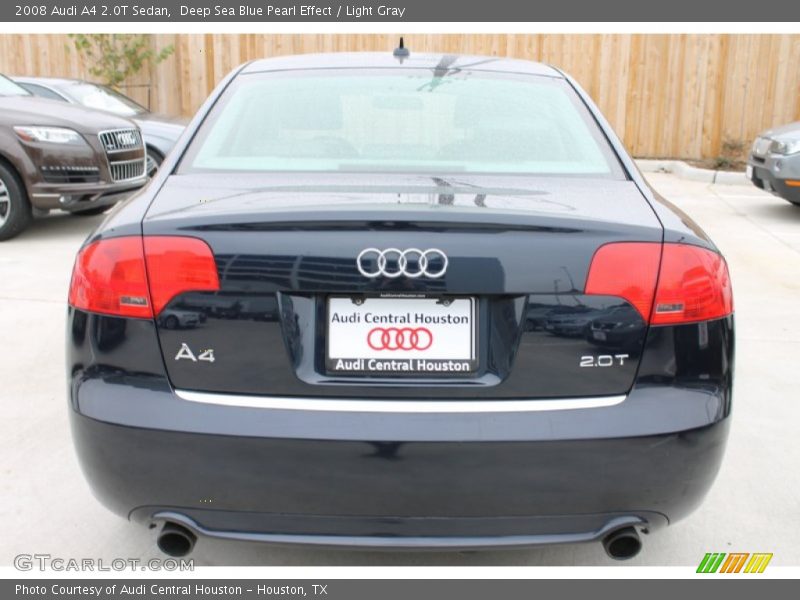 Deep Sea Blue Pearl Effect / Light Gray 2008 Audi A4 2.0T Sedan