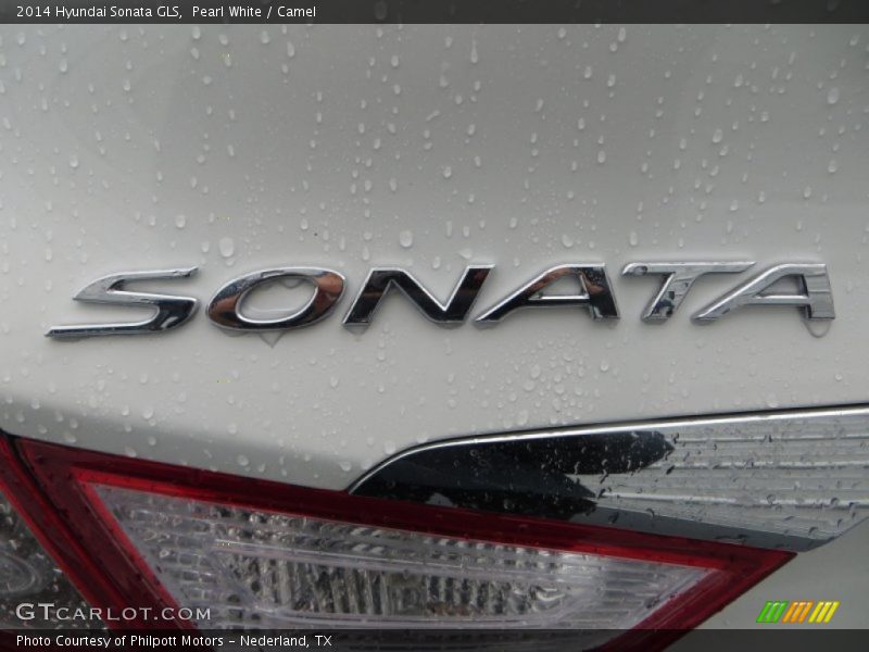 Pearl White / Camel 2014 Hyundai Sonata GLS
