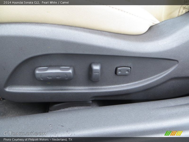 Pearl White / Camel 2014 Hyundai Sonata GLS