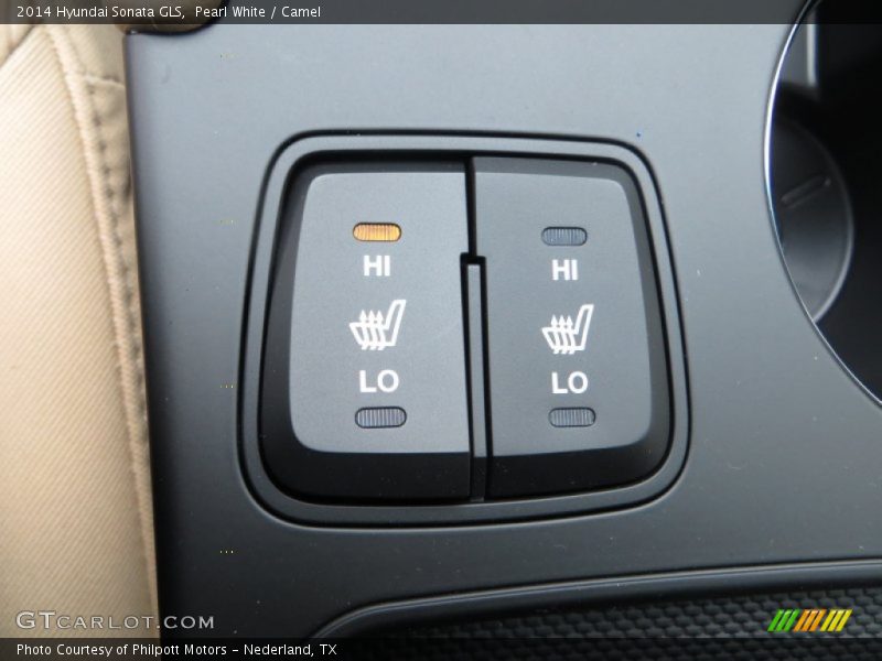 Pearl White / Camel 2014 Hyundai Sonata GLS