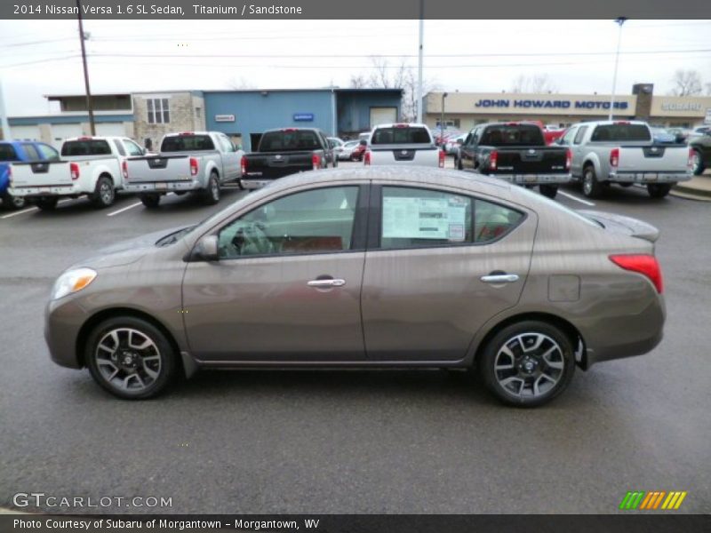 Titanium / Sandstone 2014 Nissan Versa 1.6 SL Sedan
