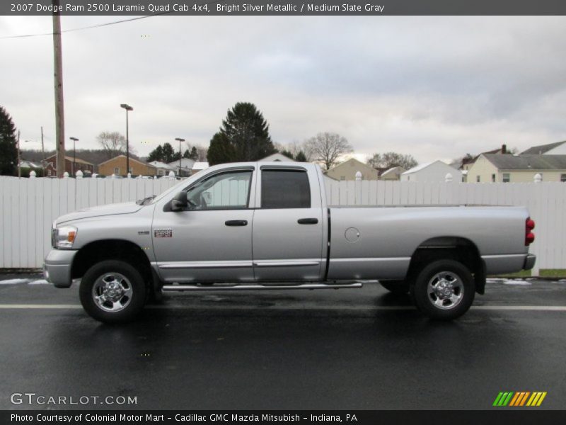 Bright Silver Metallic / Medium Slate Gray 2007 Dodge Ram 2500 Laramie Quad Cab 4x4