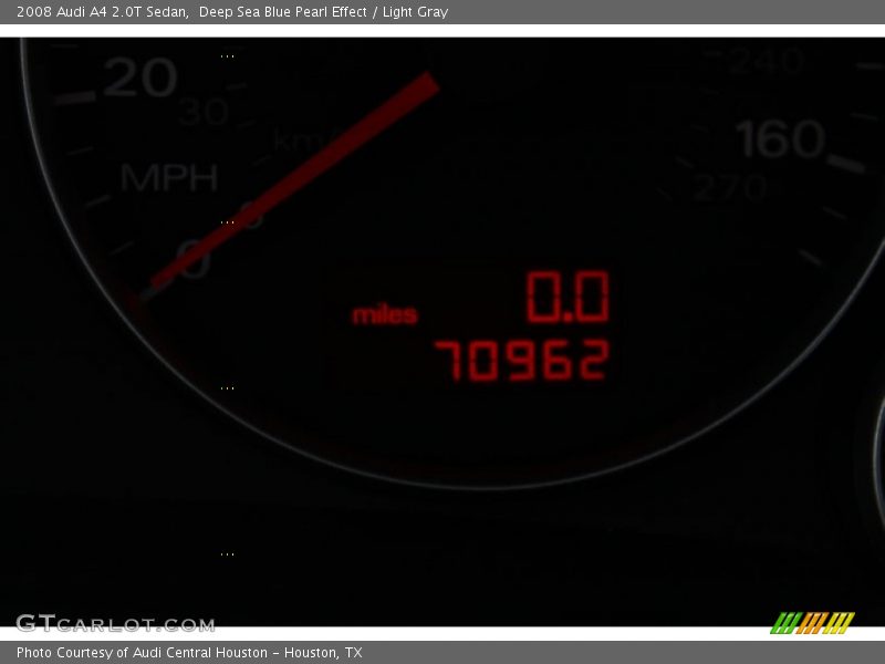 Deep Sea Blue Pearl Effect / Light Gray 2008 Audi A4 2.0T Sedan