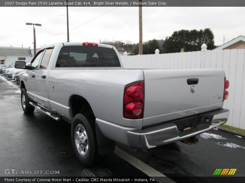 Bright Silver Metallic / Medium Slate Gray 2007 Dodge Ram 2500 Laramie Quad Cab 4x4