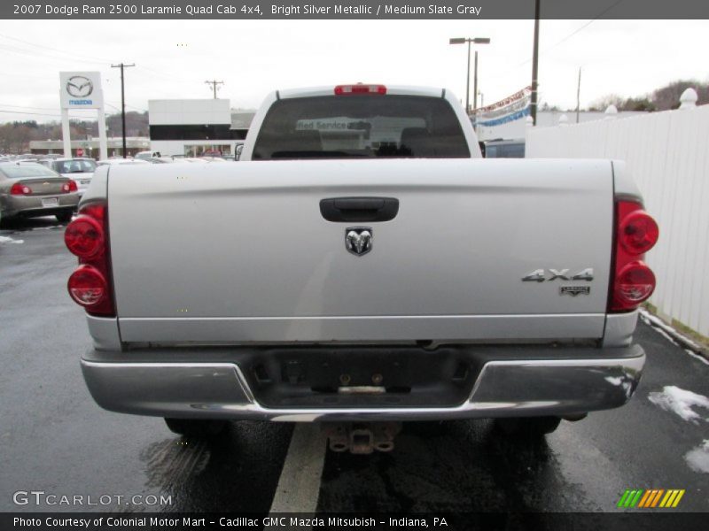 Bright Silver Metallic / Medium Slate Gray 2007 Dodge Ram 2500 Laramie Quad Cab 4x4