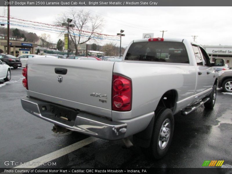 Bright Silver Metallic / Medium Slate Gray 2007 Dodge Ram 2500 Laramie Quad Cab 4x4