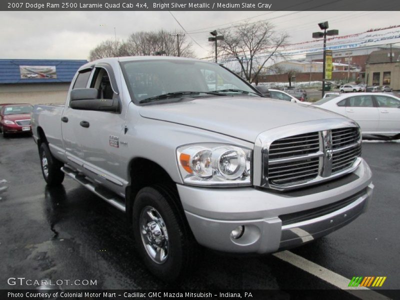 Bright Silver Metallic / Medium Slate Gray 2007 Dodge Ram 2500 Laramie Quad Cab 4x4
