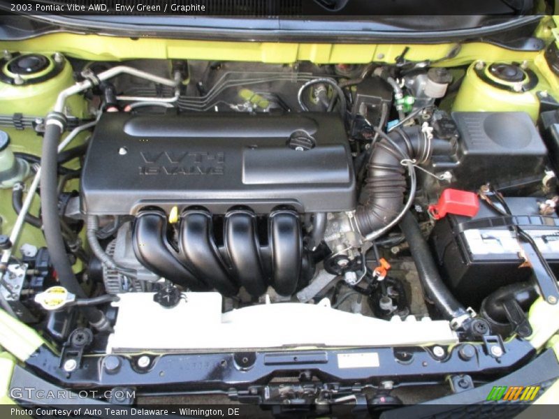  2003 Vibe AWD Engine - 1.8 Liter DOHC 16V VVT-i 4 Cylinder