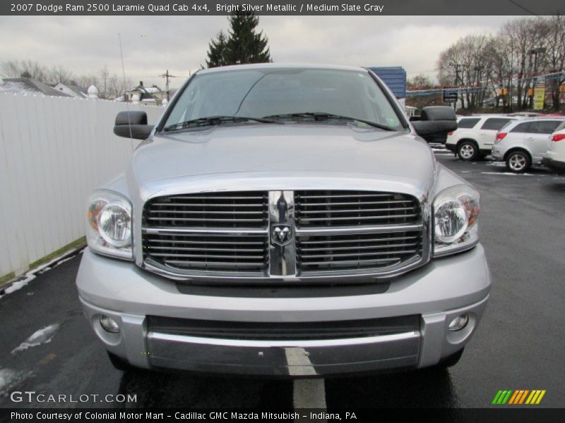Bright Silver Metallic / Medium Slate Gray 2007 Dodge Ram 2500 Laramie Quad Cab 4x4