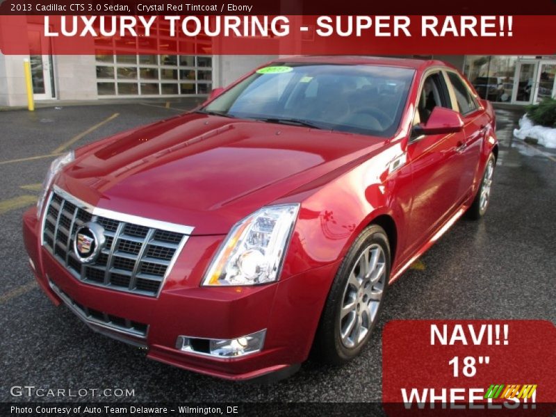 Crystal Red Tintcoat / Ebony 2013 Cadillac CTS 3.0 Sedan