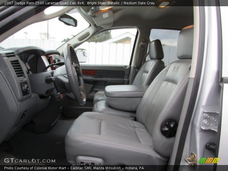 Bright Silver Metallic / Medium Slate Gray 2007 Dodge Ram 2500 Laramie Quad Cab 4x4