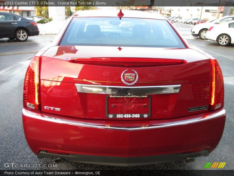 Crystal Red Tintcoat / Ebony 2013 Cadillac CTS 3.0 Sedan