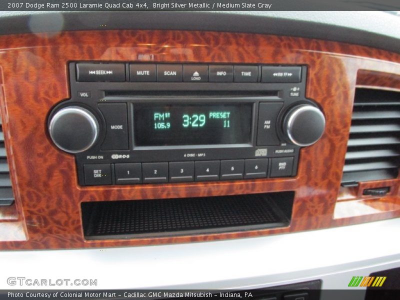 Bright Silver Metallic / Medium Slate Gray 2007 Dodge Ram 2500 Laramie Quad Cab 4x4