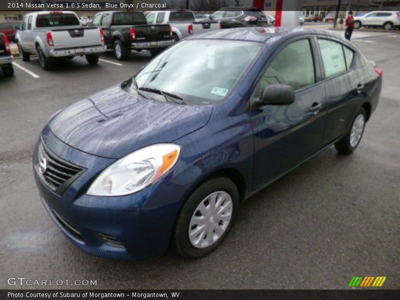 Blue Onyx / Charcoal 2014 Nissan Versa 1.6 S Sedan