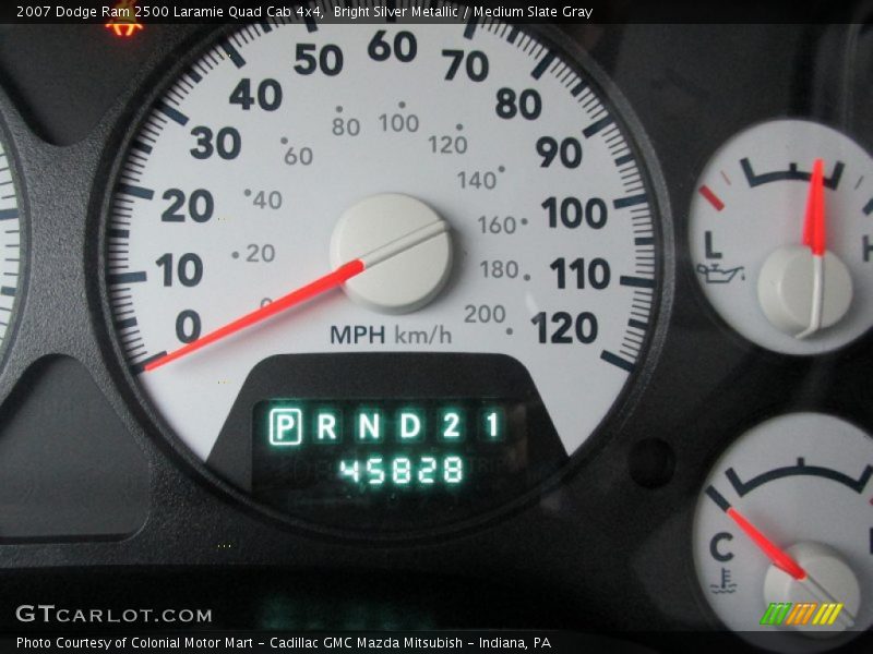 Bright Silver Metallic / Medium Slate Gray 2007 Dodge Ram 2500 Laramie Quad Cab 4x4