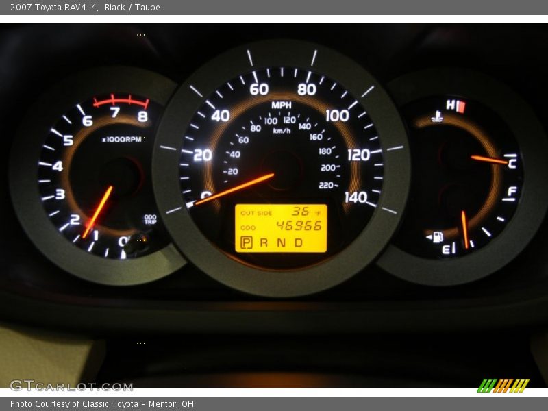 Black / Taupe 2007 Toyota RAV4 I4