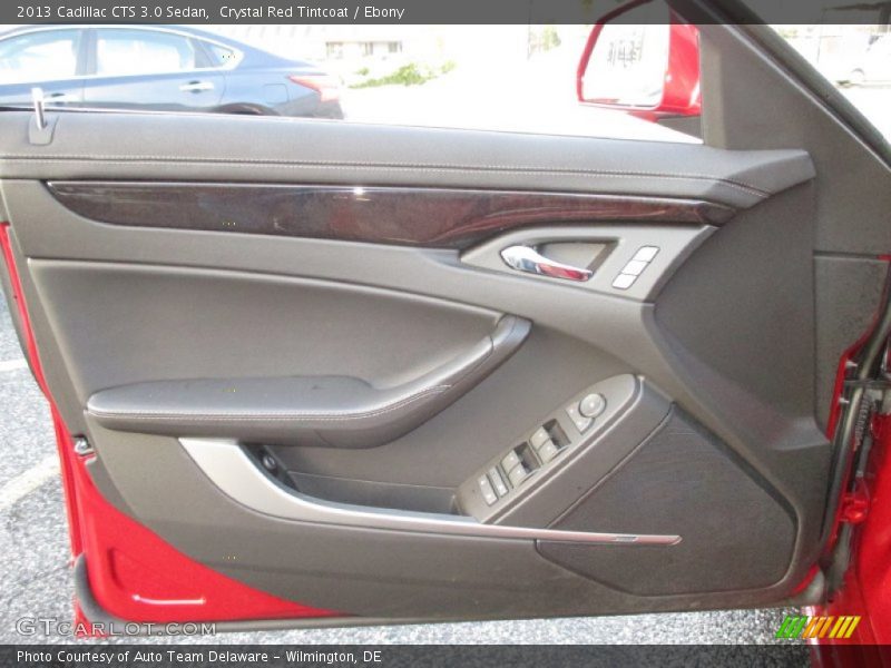 Crystal Red Tintcoat / Ebony 2013 Cadillac CTS 3.0 Sedan