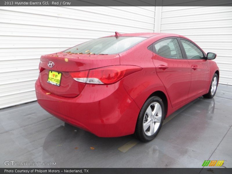 Red / Gray 2013 Hyundai Elantra GLS