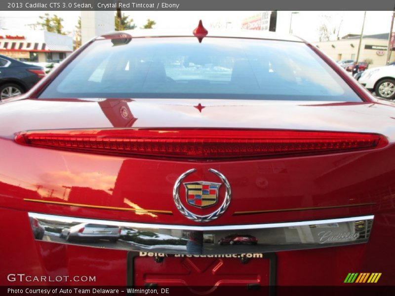 Crystal Red Tintcoat / Ebony 2013 Cadillac CTS 3.0 Sedan