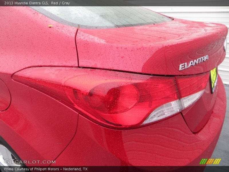 Red / Gray 2013 Hyundai Elantra GLS