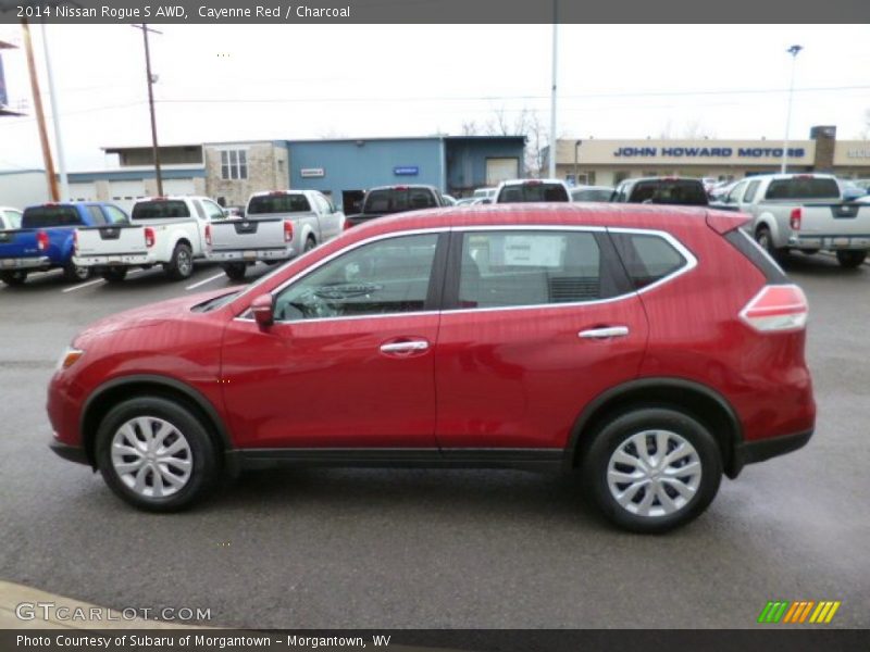  2014 Rogue S AWD Cayenne Red