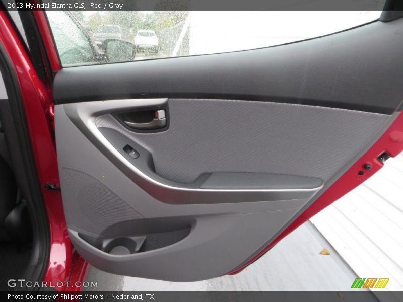 Red / Gray 2013 Hyundai Elantra GLS