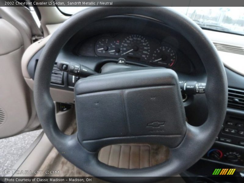Sandrift Metallic / Neutral 2002 Chevrolet Cavalier LS Sedan