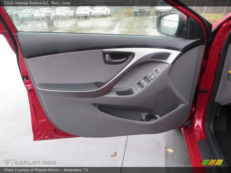 Red / Gray 2013 Hyundai Elantra GLS