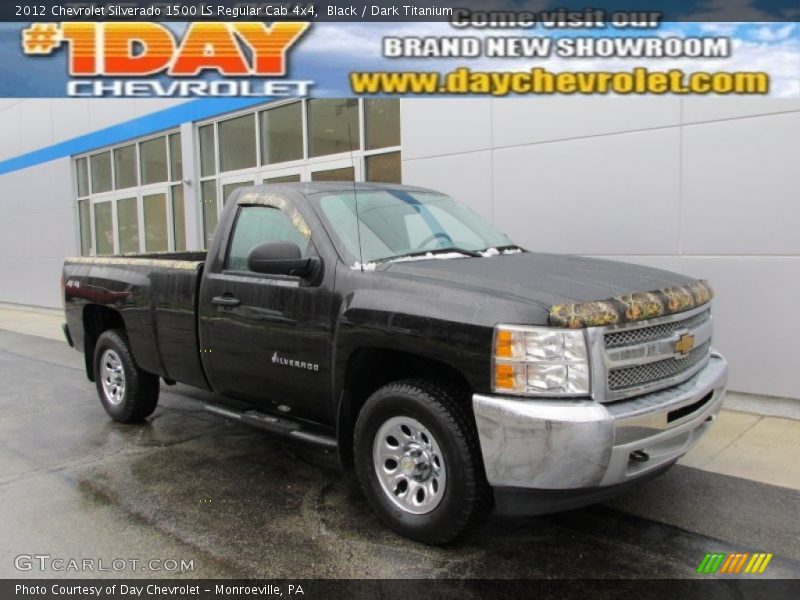 Black / Dark Titanium 2012 Chevrolet Silverado 1500 LS Regular Cab 4x4