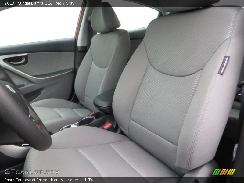 Red / Gray 2013 Hyundai Elantra GLS