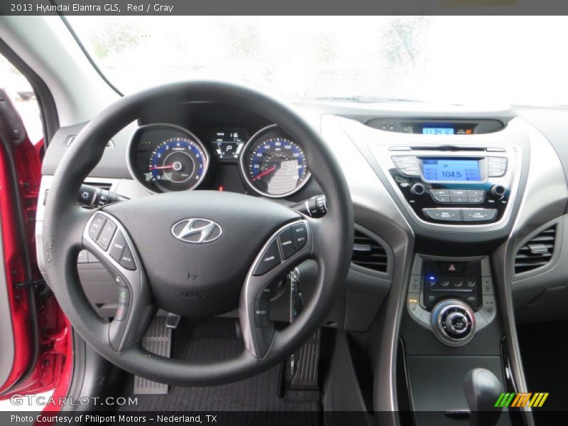 Red / Gray 2013 Hyundai Elantra GLS